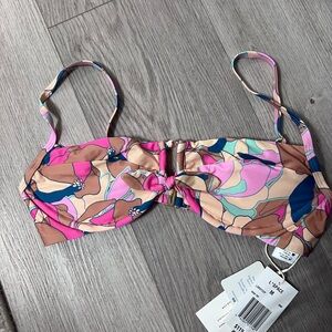 NWT | L*Space Rose Bikini Top, Size M